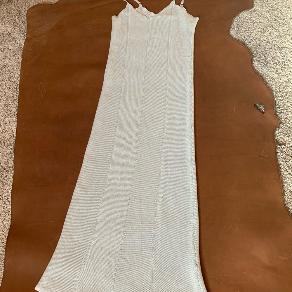 Knit maxi bodycon dress